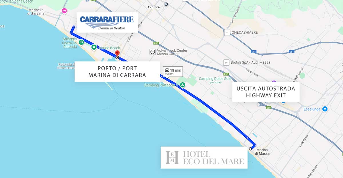 Ingrandisci la mappa Hotel Eco del Mare